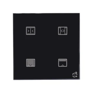 کلید پرده هوشمند - مدل دیپلمات - رنگ مشکی - نمای جلوی محصول