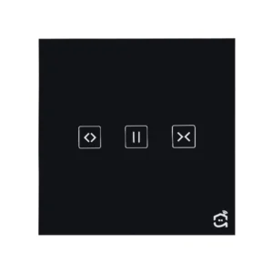 کلید پرده هوشمند - مدل لگاسی - حالت افقی - رنگ مشکی - نمای جلوی محصول