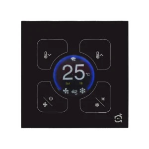 کلید ترموستات هوشمند - مدل نوا - رنگ مشکی - نمای جلوی محصول - 1